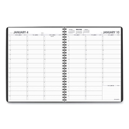 Weekly Appointment Book, 11 X 8.25, Black Cover, 13-month (jan To Jan): 2024 To 2025