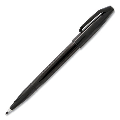 Sign Pen Fine Point Color Marker, Extra-fine Bullet Tip, Black, Dozen