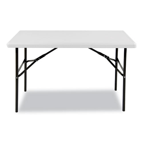 Indestructable Classic Folding Table, Rectangular, 48" X 24" X 29", Platinum