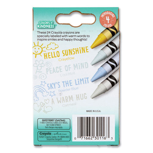 Colors Of Kindness Crayons, Assorted, 24/pack