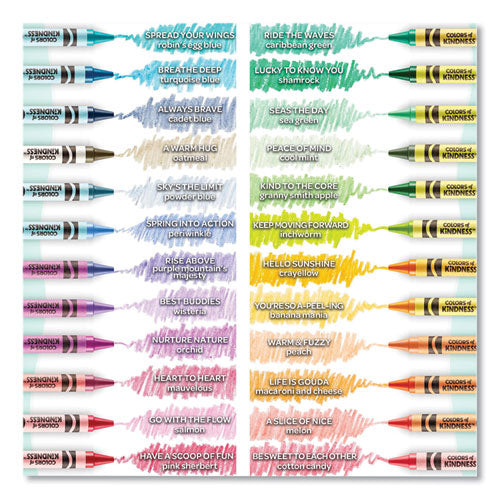 Colors Of Kindness Crayons, Assorted, 24/pack