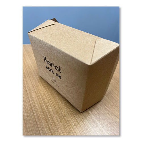 Reclosable Kraft Take-out Box, 48 Oz, Paper, 300/carton