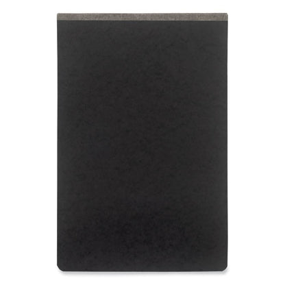 Pressboard Report Cover With Tyvek Reinforced Hinge, Two-piece Prong Fastener, 3" Capacity, 11 X 17,  Black/black