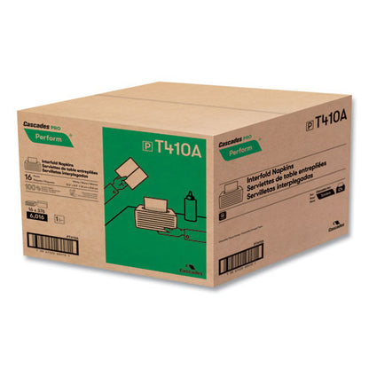 Perform Interfold Napkins, 1-ply, 6.5 X 4.25, White, 376/pack, 16 Packs/carton