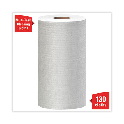 General Clean X60 Cloths, Small Roll, 13.5 X 19.6, White, 130/roll, 6 Rolls/carton