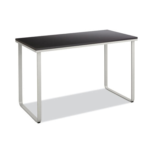Steel Desk, 47.25" X 24" X 28.75", Black/silver