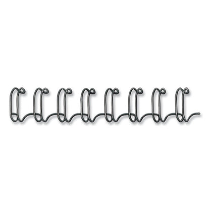 Wire Bindings, 1/2" Diameter, 100 Sheet Capacity, Black, 25/pack