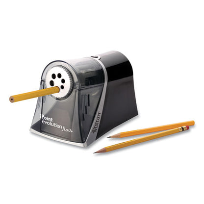 Ipoint Evolution Axis Pencil Sharpener, Ac-powered, 5 X 7.5 X 7.25, Black/silver