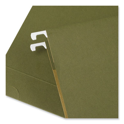 Box Bottom Hanging File Folders, 2" Capacity, Legal Size, 1/5-cut Tabs, Standard Green, 25/box