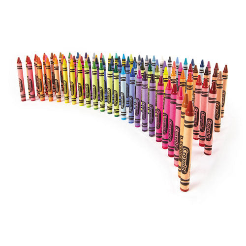 Classic Color Crayons In Flip-top Pack With Sharpener, 96 Colors/pack