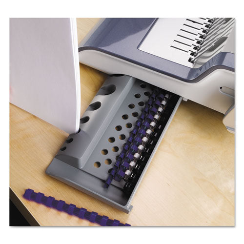 Quasar 500 Electric Comb Binding System, 500 Sheets, 16.88 X 15.38 X 5.13, Metallic Gray