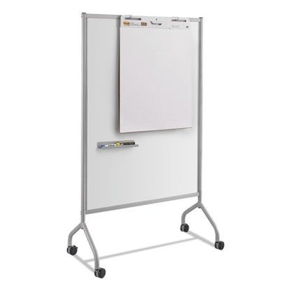 Impromptu Magnetic Whiteboard Collaboration Screen, 42w X 21.5d X 72h, Gray/white