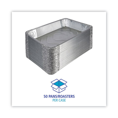 Aluminum Steam Table Pans, Full-size Deep, 3.19" Deep, 12.81 X 20.75, 50/carton