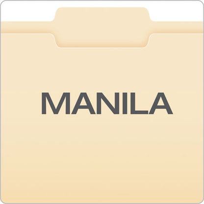 Manila File Folders, 1/3-cut Tabs: Center Position, Letter Size, 0.75" Expansion, Manila, 100/box