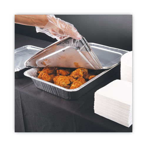 Aluminum Steam Table Pan Lids, Fits Full-size Pan, Deep,12.88 X 20.81 X 0.63, 50/carton