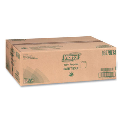 100% Recycled 2-ply Bath Tissue, Septic Safe, Individually Wrapped Rolls, White, 330 Sheets/roll, 48 Rolls/carton