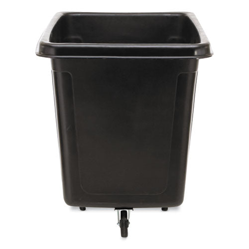 Cube Truck, 149 Gal, 600 Lb Capacity, Plastic, Black