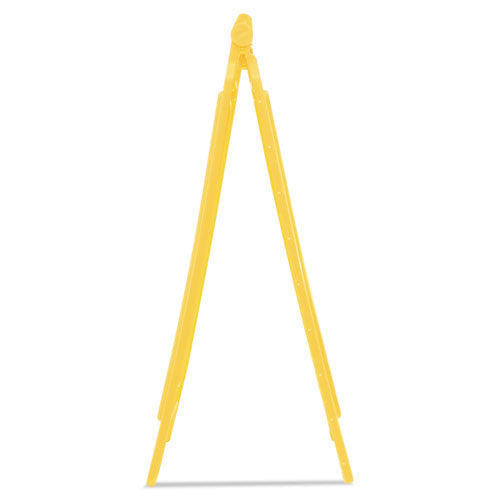 Caution Wet Floor Sign, 11 X 12 X 25, Bright Yellow, 6/carton