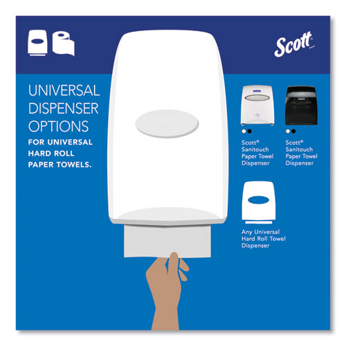 Scott - Paper Towels: Hard Roll, 12 Rolls, 1 Ply, Recycled Fiber