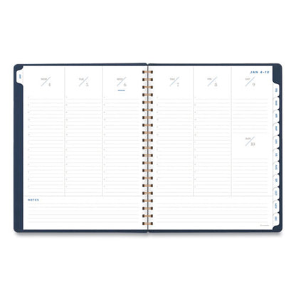 Signature Collection Firenze Navy Weekly/monthly Planner, 11 X 8.5, Navy Cover, 13-month (jan To Jan): 2024 To 2025