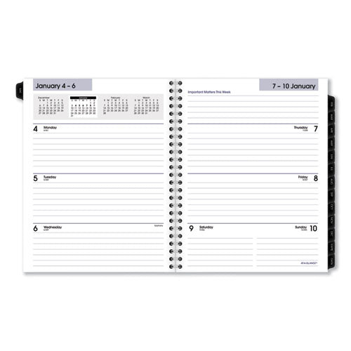 Dayminder Executive Weekly/monthly Refill, 8.75 X 7, White Sheets, 12-month (jan To Dec): 2024