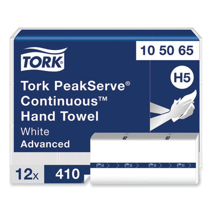 Peakserve Continuous Hand Towel, 1-ply, 7.91 X 8.85, White, 410 Wipes/pack, 12 Packs/carton