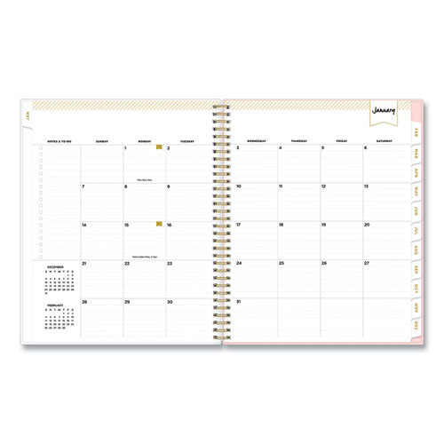 Day Designer Coming Up Roses Create-your-own Cover Weekly/monthly Planner, 11 X 8.5, Blush/cream Cover,12-month(jan-dec):2024