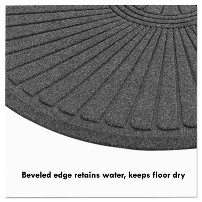 Ecoguard Diamond Floor Mat, Single Fan, 36 X 72, Charcoal