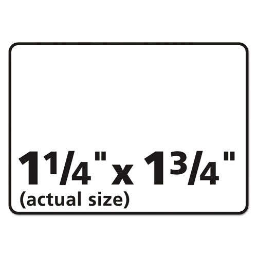 Durable Permanent Id Labels With Trueblock Technology, Laser Printers, 1.25 X 1.75, White, 32/sheet, 50 Sheets/pack