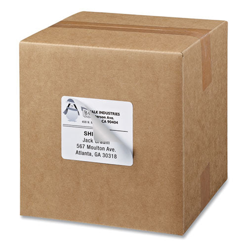 Shipping Labels W/ Trueblock Technology, Inkjet Printers, 3.33 X 4, White, 6/sheet, 25 Sheets/pack