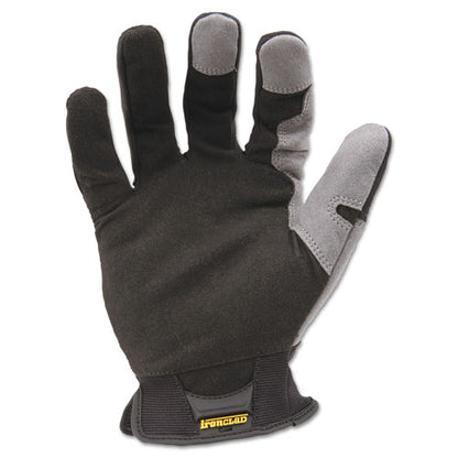 Workforce Glove, Medium, Gray/black, Pair