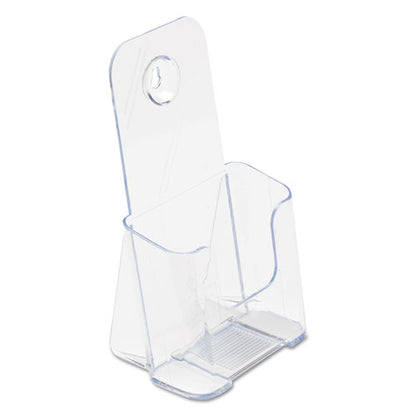 Docuholder For Countertop/wall-mount, Leaflet Size, 4.25w X 3.25d X 7.75h, Clear