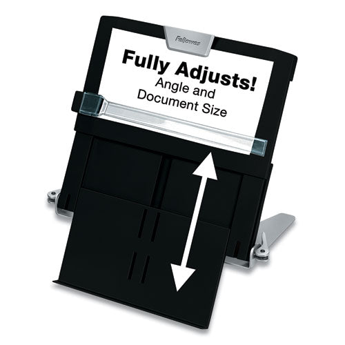 Professional Series Document Holder, 250 Sheet Capacity, Plastic, Black