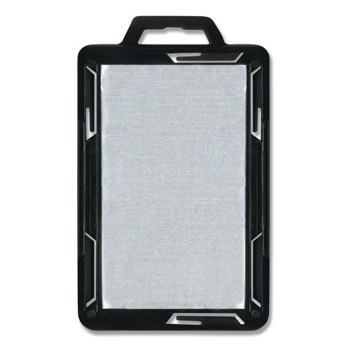 Secure-two Card Rfid Blocking Badge, Horizontal/vertical, Black 3.68" X 2.38" Holder, 3.38" X 2.13" Insert, 20/pack