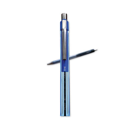 Better Ballpoint Pen, Retractable, Fine 0.7 Mm, Blue Ink, Translucent Blue Barrel, Dozen