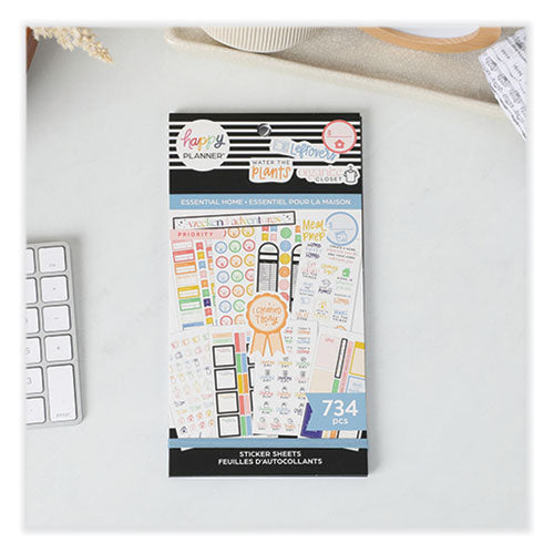 Essentials Home Classic Stickers, Productivity Theme, 734 Stickers