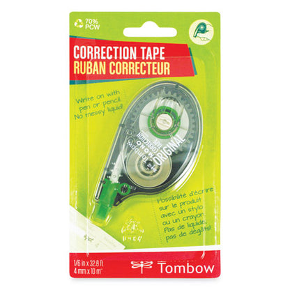 Mono Correction Tape, Non-refillable, Gray/clear Applicator, 0.17" X 394", White Tape