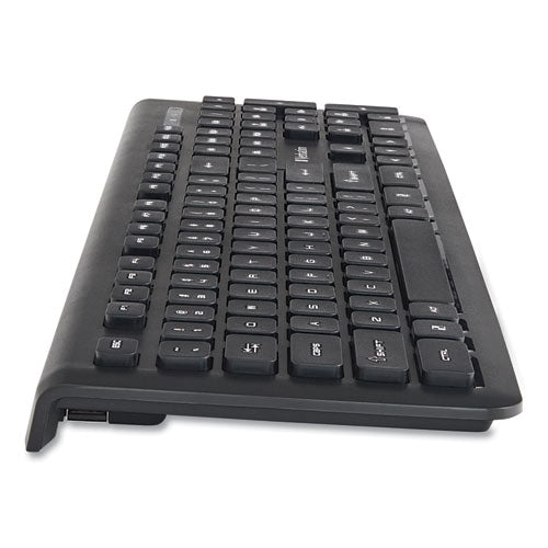 Wireless Slim Keyboard, 103 Keys, Black