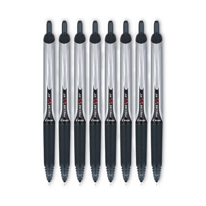 Precise V5rt Roller Ball Pen, Retractable, Extra-fine 0.5 Mm, Black Ink, Black Barrel