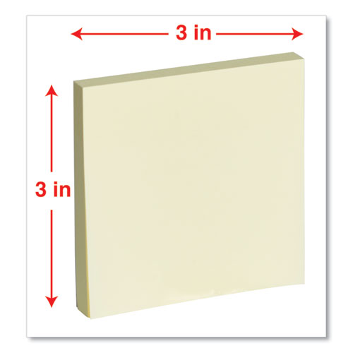 Self-stick Note Pads, 3" X 3", Assorted Pastel Colors, 100 Sheets/pad, 12 Pads/pack