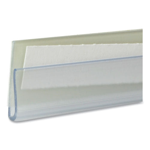 Shelf Labeling Strips, Side Load, 4 X 0.78, Clear, 10/pack