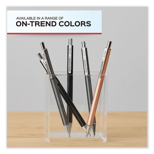 Advanced Mechanical Pencils, 0.5 Mm, Hb (#2), Black Lead, Black; Gray Barrel, 2/pack