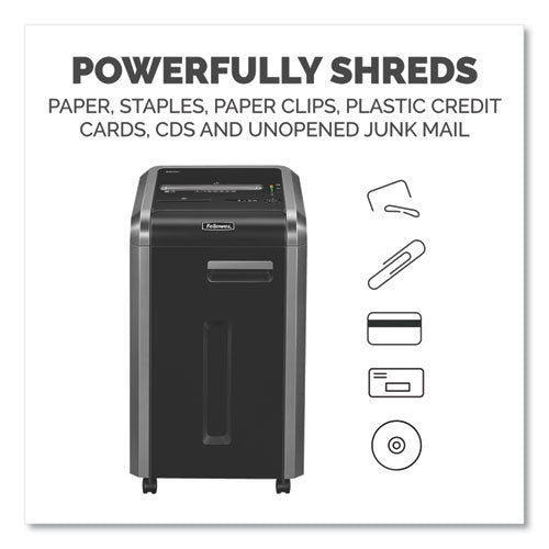 Powershred 225ci 100% Jam Proof Cross-cut Shredder, 22 Manual Sheet Capacity