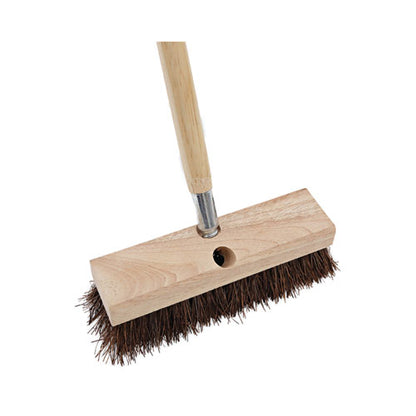 Deck Brush Head, 2" Brown Palmyra Bristles, 10" Brush