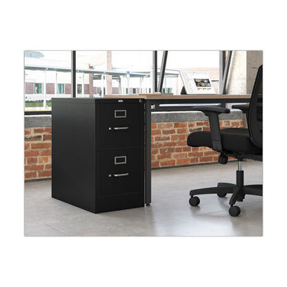 310 Series Vertical File, 2 Letter-size File Drawers, Black, 15" X 26.5" X 29"