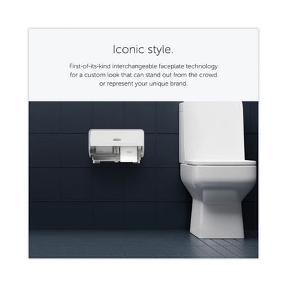 Icon Coreless Standard Roll Toilet Paper Dispenser, 8.43 X 13 X 7.25, Silver Mosaic