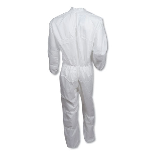 A30 Elastic-back And Cuff Coveralls, 2x-large, White, 25/carton