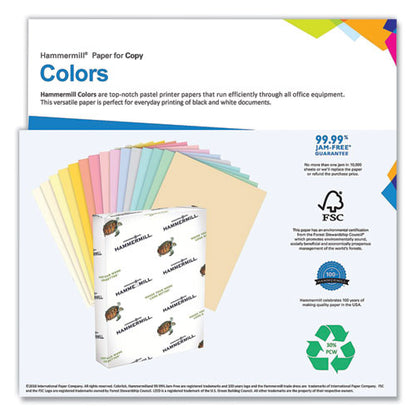 Colors Print Paper, 20 Lb Bond Weight, 11 X 17, Blue, 500/ream