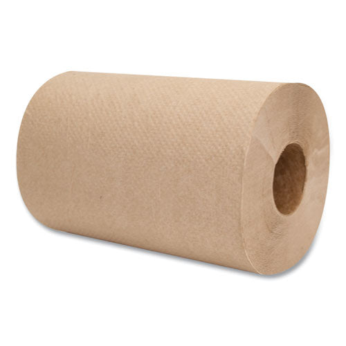 Morsoft Universal Roll Towels, 1-ply, 8" X 350 Ft, Brown, 12 Rolls/carton