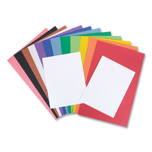 Project Giant Construction Paper, 18 X 12, Assorted Colors, 48/pack